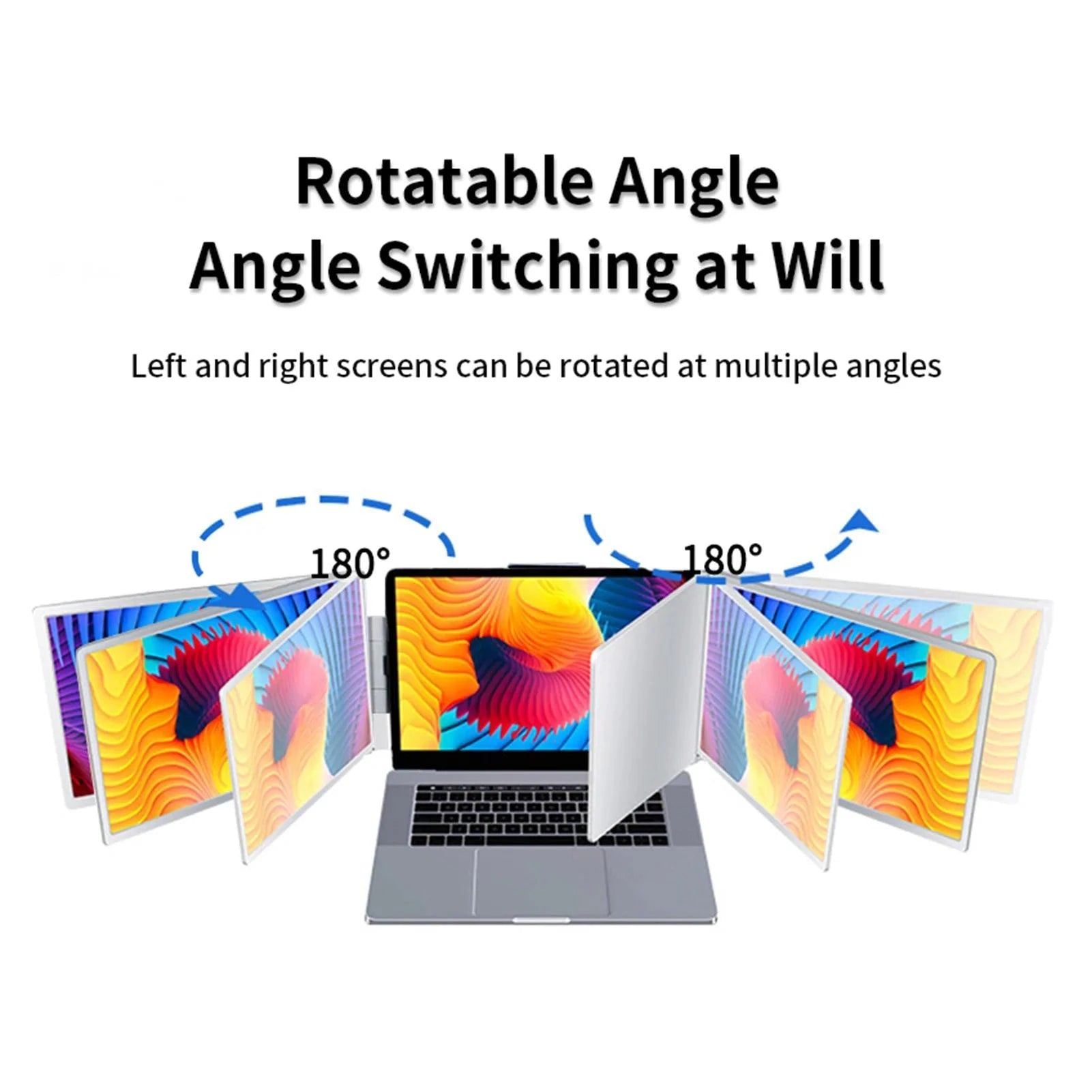 12 Inch Laptop Dual Monitor 1920*1080 HD IPS LCD Dual Monitor Screen Extender Laptops For Macbook Huawei - MANDOTOS