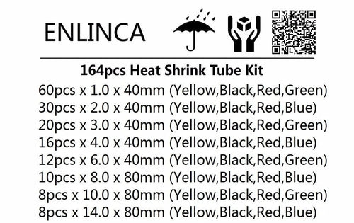 127-750pcs Heat-shrink Tubing Thermoresistant Tube Heat Shrink Wrapping Kit Electrical Connection Wire Cable Insulation Sleeving - MANDOTOS