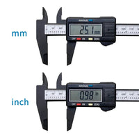 150mm 100mm Electronic Digital Caliper Carbon Fiber Dial Vernier Caliper Gauge Micrometer Measuring Tool Digital Ruler MANDOTOS