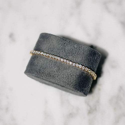 18K Gold Plated Zircon Tennis Bracelet - MANDOTOS