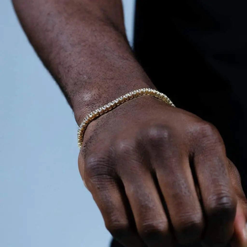 18K Gold Plated Zircon Tennis Bracelet - MANDOTOS