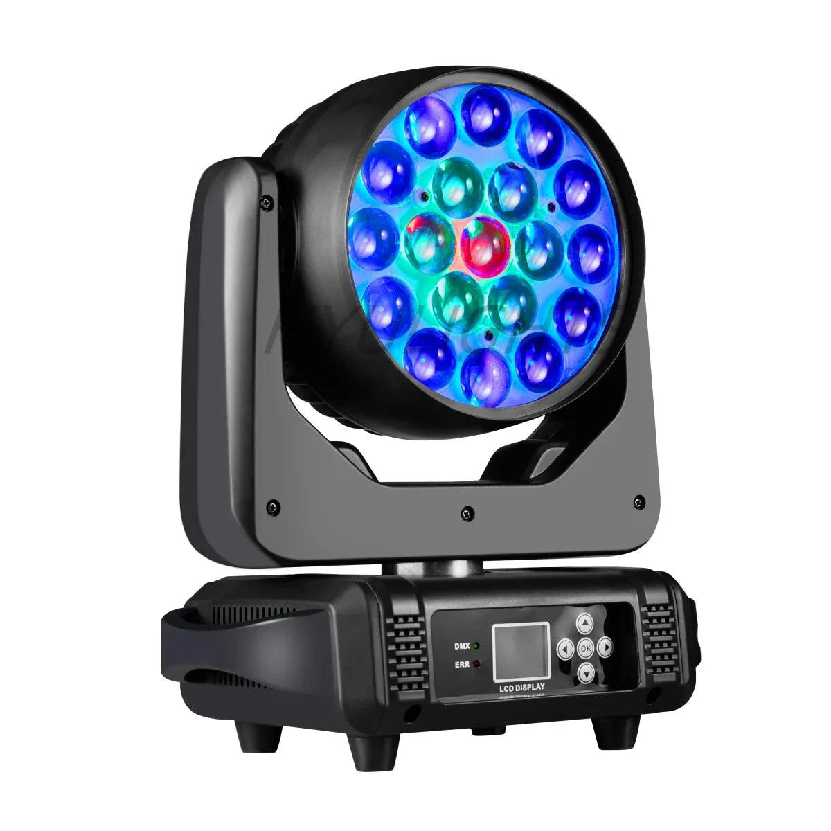 19x15W RGBW LED Moving Head Light - DMX512 Stage Lighting - MANDOTOS