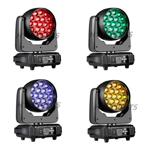 19x15W RGBW LED Moving Head Light - DMX512 Stage Lighting - MANDOTOS