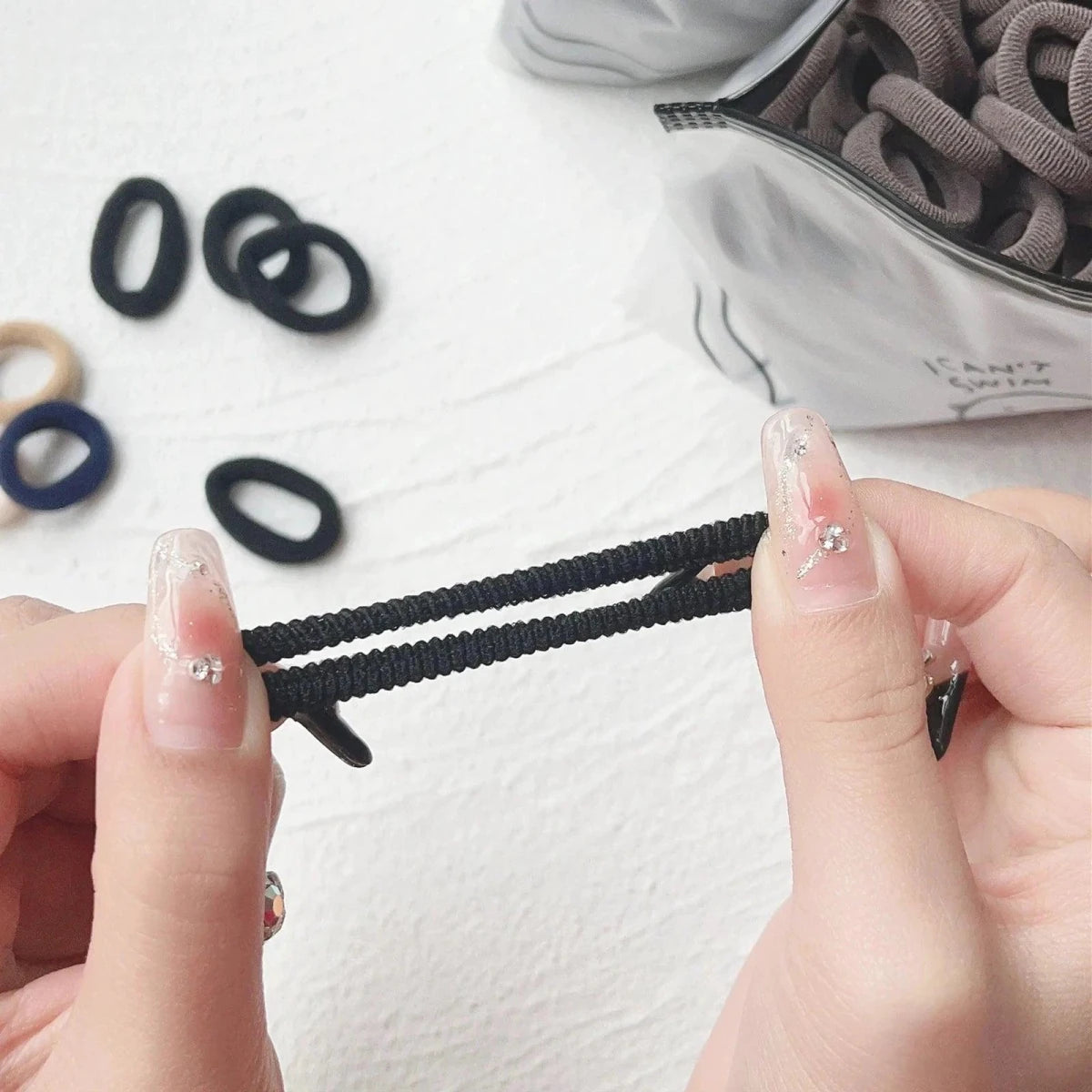 20/50pcs Kids Elastic Hair Bands Girls Sweets Scrunchie Rubber Band for Children Hair Ties Clips Headband Baby Hair Accessories - MANDOTOS