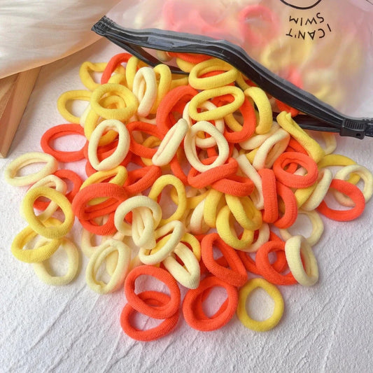 20/50pcs Kids Elastic Hair Bands Girls Sweets Scrunchie Rubber Band for Children Hair Ties Clips Headband Baby Hair Accessories - MANDOTOS