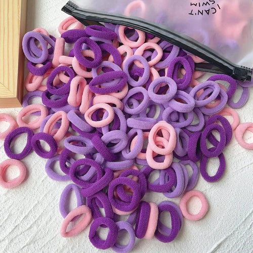 20/50pcs Kids Elastic Hair Bands Girls Sweets Scrunchie Rubber Band for Children Hair Ties Clips Headband Baby Hair Accessories - MANDOTOS