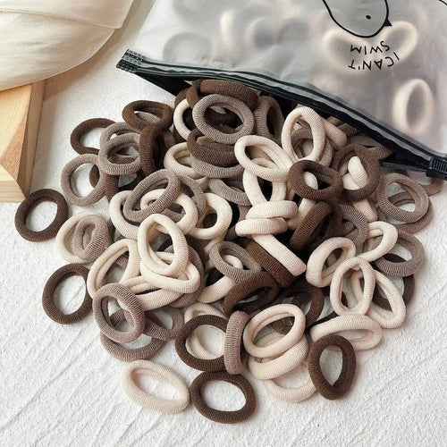 20/50pcs Kids Elastic Hair Bands Girls Sweets Scrunchie Rubber Band for Children Hair Ties Clips Headband Baby Hair Accessories - MANDOTOS