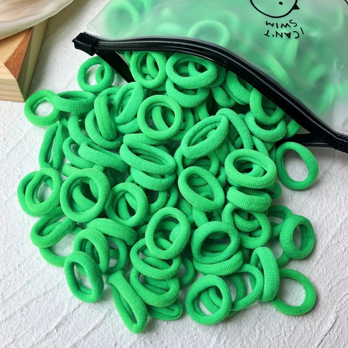20/50pcs Kids Elastic Hair Bands Girls Sweets Scrunchie Rubber Band for Children Hair Ties Clips Headband Baby Hair Accessories - MANDOTOS
