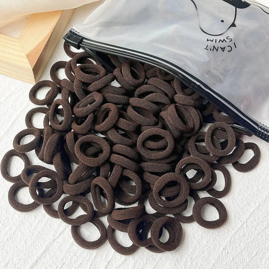 20/50pcs Kids Elastic Hair Bands Girls Sweets Scrunchie Rubber Band for Children Hair Ties Clips Headband Baby Hair Accessories - MANDOTOS