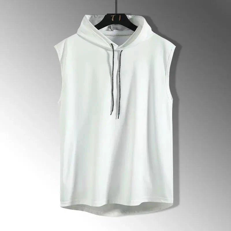Mandotos 2026 brand men's hip hop tank top featuring bold graphic design and sleeveless style for casual streetwear.