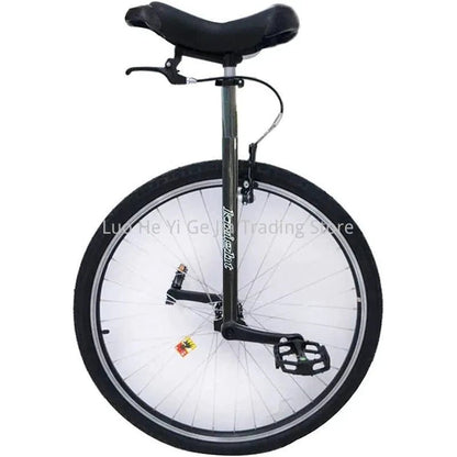 28" Unicycle with Brakes, Extra Large Heavy Duty Men Teens Boys Balance Bike, for Tall People Height 160-195Cm /63"-77" MANDOTOS