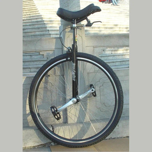 Mandotos 28-inch unicycle with brakes, heavy-duty balance bike for men, teens, and boys, suitable for tall riders 160-195cm.