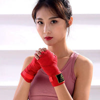 Mandotos 2-pack boxing training bandages and wraps, cotton sport bandages for sanda, kickboxing, MMA, and boxing training.