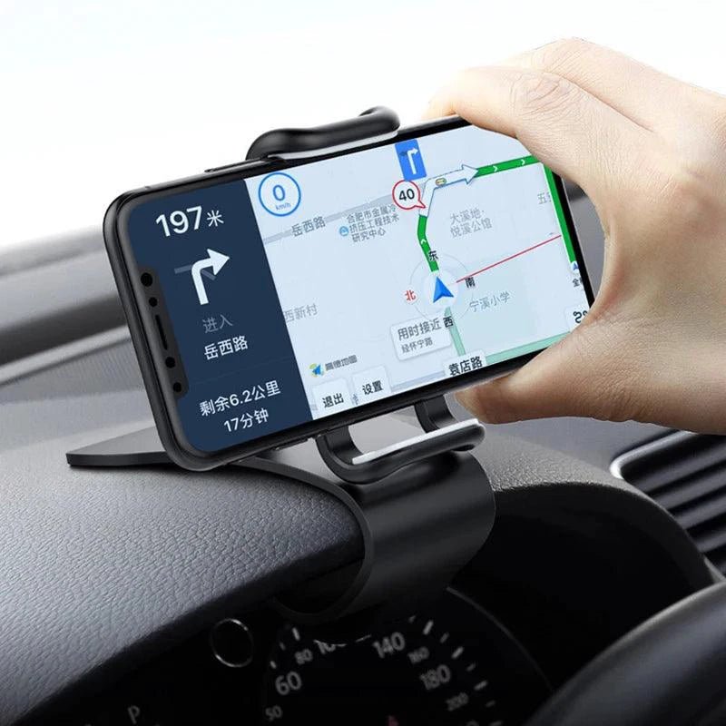 360 Rotatable Car Phone Holder Universal Cell Phone Stands Car Rack Dashboard Support for Auto Grip Mobile Phone Fixed Bracket - MANDOTOS