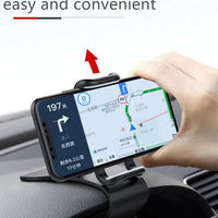 360 Rotatable Car Phone Holder Universal Cell Phone Stands Car Rack Dashboard Support for Auto Grip Mobile Phone Fixed Bracket - MANDOTOS