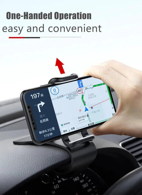 360 Rotatable Car Phone Holder Universal Cell Phone Stands Car Rack Dashboard Support for Auto Grip Mobile Phone Fixed Bracket - MANDOTOS
