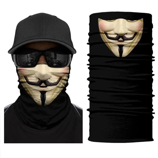 Mandotos 3D Charm Protective Mask with colorful design and adjustable ear loops, offering comfortable face coverage and protection.