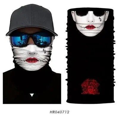 Mandotos 3D Charm Protective Mask with colorful design and adjustable straps for comfortable face coverage.