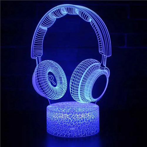 Mandotos 3D LED RGB gamer light featuring vibrant multicolor illumination and gaming-themed design on a sleek display.