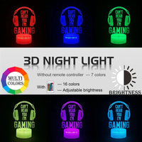 Mandotos 3D LED RGB gamer light with vibrant color display and dynamic lighting effects for gaming setups.