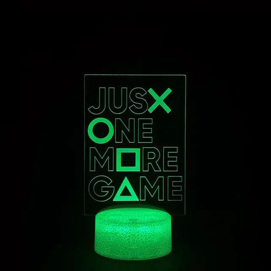 Mandotos 3D LED RGB gamer light with vibrant multicolor illumination and modern design, perfect for gaming setups.