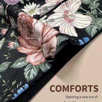 Mandotos 3-pack high-waisted women's panties with printed patterns, tummy tightening, and hip lifting for a comfortable fit.