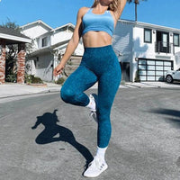Mandotos women's butt leggings with push-up design, gym and yoga tights, featuring a flattering fit and stretchy workout fabric.