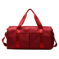 Mandotos waterproof fitness sports travel duffel bag with shoulder strap, suitable for gym, swim, and weekend trips for men and women.