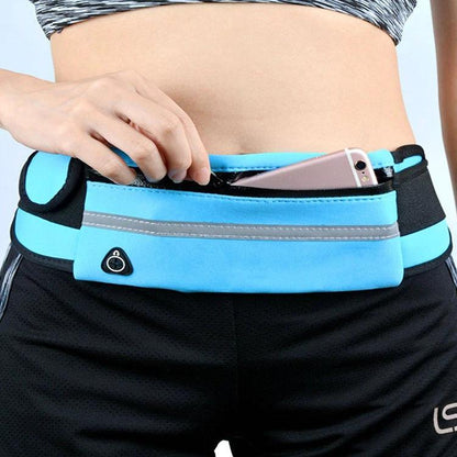 Fitness Waist Bag With Pocket Slim Running Jogging Belt Fanny Pack Bag For Hiking Cycling Workout Sports Gym Mandotos