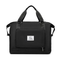 Mandotos folding travel bag for women, versatile backpack, shoulder, gym, and weekend overnight bag with compact foldable design
