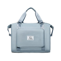 Mandotos folding travel bag for women, versatile backpack, shoulder, gym, and weekend overnight bag, compact and lightweight.