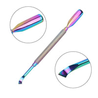 4 Pcs/Set Professional Stainless Steel Nail Cutter Scissor Nippers Muti Function Cuticle Pusher Remover Nail Care Manicure Kits - MANDOTOS