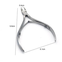 4 Pcs/Set Professional Stainless Steel Nail Cutter Scissor Nippers Muti Function Cuticle Pusher Remover Nail Care Manicure Kits - MANDOTOS