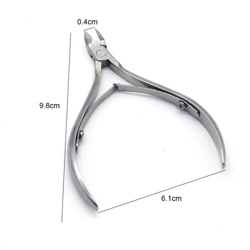 4 Pcs/Set Professional Stainless Steel Nail Cutter Scissor Nippers Muti Function Cuticle Pusher Remover Nail Care Manicure Kits - MANDOTOS
