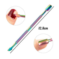 4 Pcs/Set Professional Stainless Steel Nail Cutter Scissor Nippers Muti Function Cuticle Pusher Remover Nail Care Manicure Kits - MANDOTOS