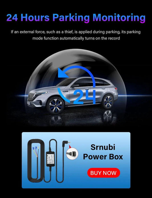 MANDOTOS 4K 10.26-inch mirror dash cam with CarPlay and Android Auto, showing the camera display mounted on a vehicle's windshield.