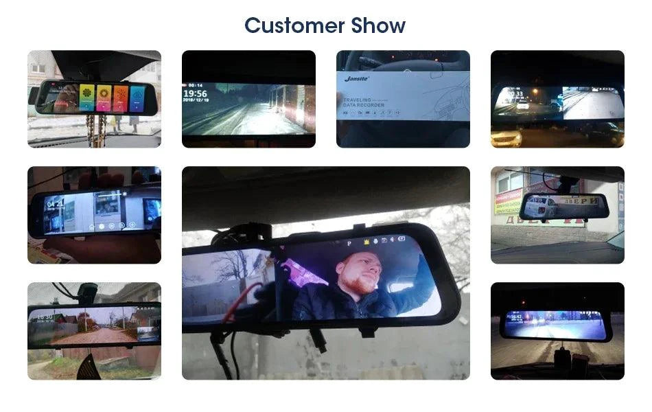 4K 10.26'' Mirror Dash Cam w/ Carplay & Android Auto - MANDOTOS INTERNATIONAL