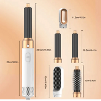 Mandotos 5-in-1 Hair Styler Brush with multiple attachments for styling, curling, and smoothing hair.