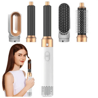 Mandotos 5-in-1 Hair Styler Brush with multiple attachments for styling, smoothing, and volumizing hair.
