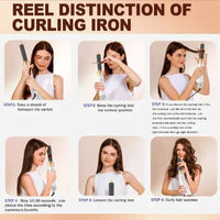 Mandotos 5-in-1 Hair Styler Brush with various attachments for versatile hair styling and smoothing.