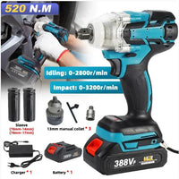 Mandotos 5-piece pro electric wrench kit with various wrenches and accessories for versatile power tool use.