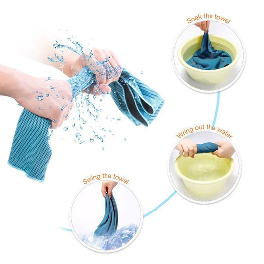 Sports Cooling Towels Cooling Towels, Cool Towel, Soft Breathable Chilly Towel, Microfiber Ice Cold Towel For Yoga, Golf, Gym, Camping, Running, Fitness, Workout & More Activities Mandotos