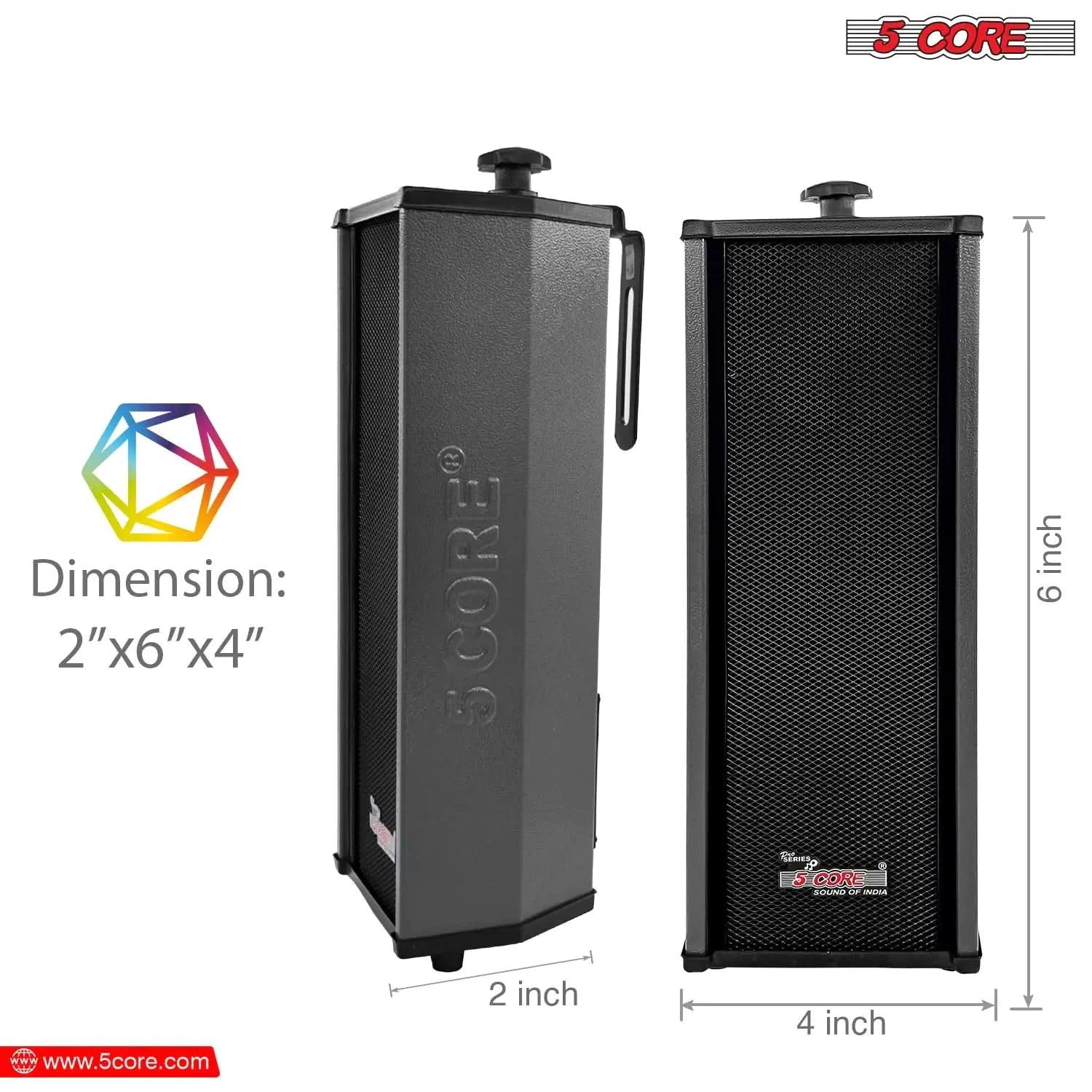 5Core 100W Indoor/Outdoor Stereo Speakers - MANDOTOS
