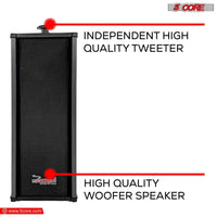 Mandotos 5Core 100W indoor/outdoor stereo speakers with durable design and high-quality sound for versatile audio use.