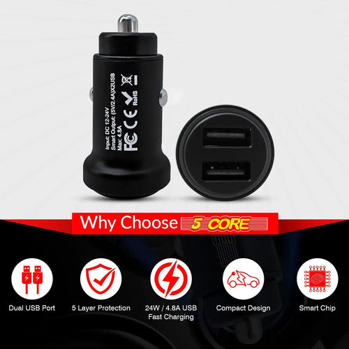 5Core SpeedCharge Car USB-C Adapter - MANDOTOS