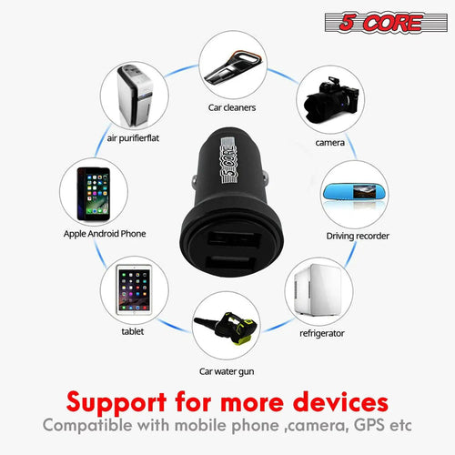 5Core SpeedCharge Car USB-C Adapter - MANDOTOS