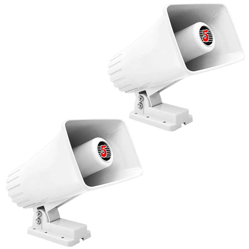 Mandotos 5Core Universal PA Horn Speaker 50W with 6x4 inch design, durable black housing, ideal for public address systems.