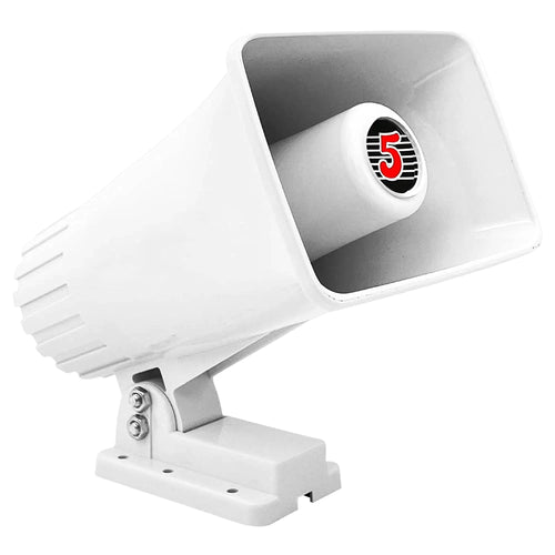 Mandotos 5Core Universal PA Horn Speaker 50W 6x4, outdoor loudspeaker with durable design for public address systems