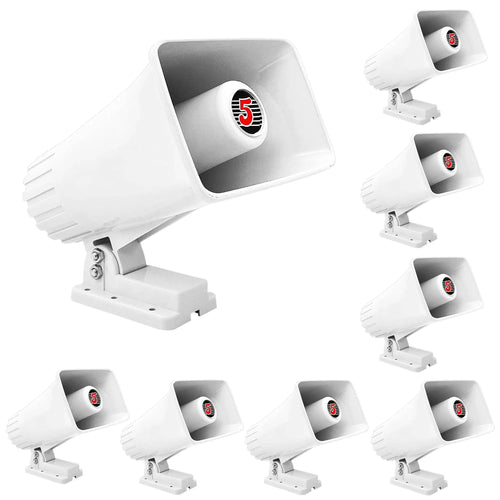 Mandotos 5Core Universal PA Horn Speaker 50W with 6x4 inch design, ideal for public address and sound amplification systems.