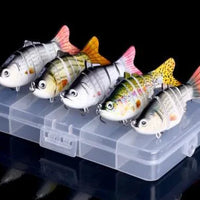 Five-piece MANDOTOS Pro Angler Lure Kit featuring colorful fishing lures for freshwater and saltwater fishing.